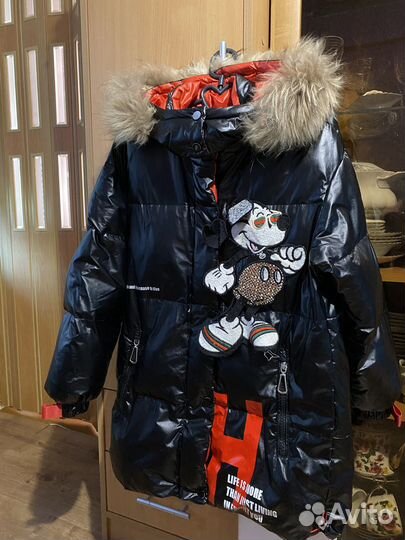 Куртка зима.на рост 134-140