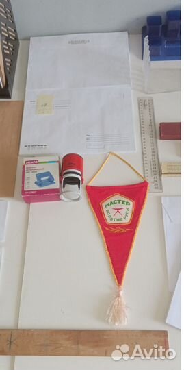 Современные и СССР канцелярские товары, копирка