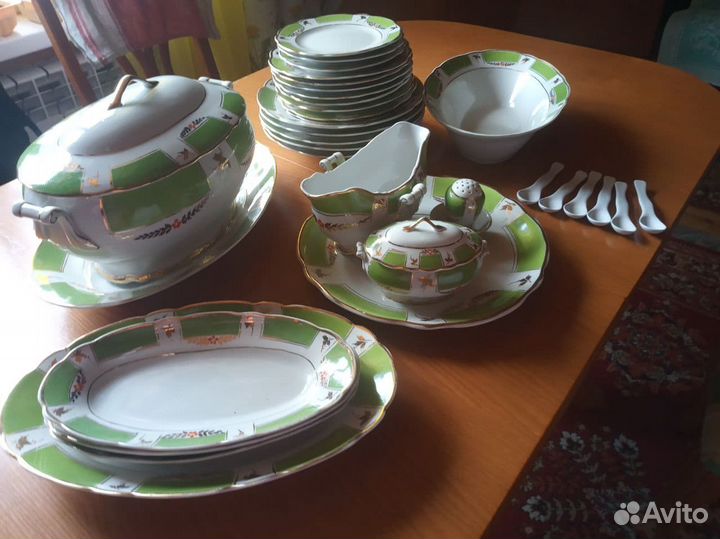 Столовый сервиз винтаж 34 предмета СССР