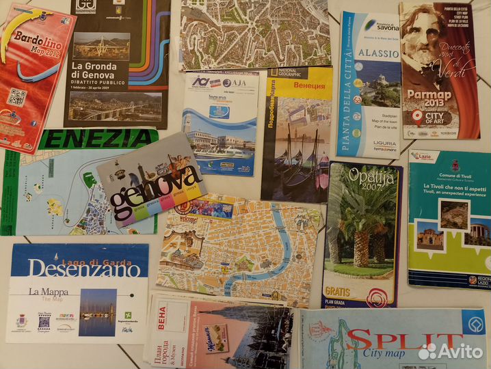 Карты, планы, схемы городов (Италия и др.)комплект