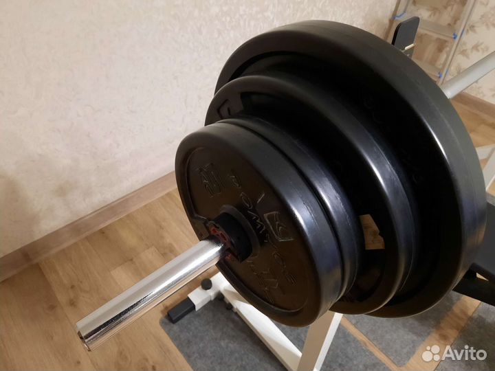 Стойка для штанги,скамья, штанга 90 кг
