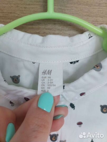 Рубашка детская h&m