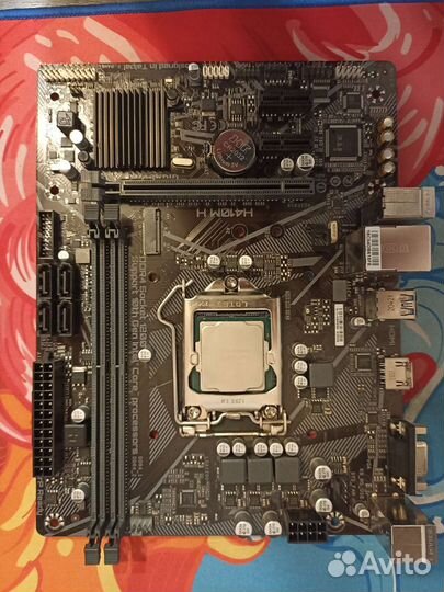 Материнская плата h410m h lga 1200 с процессором