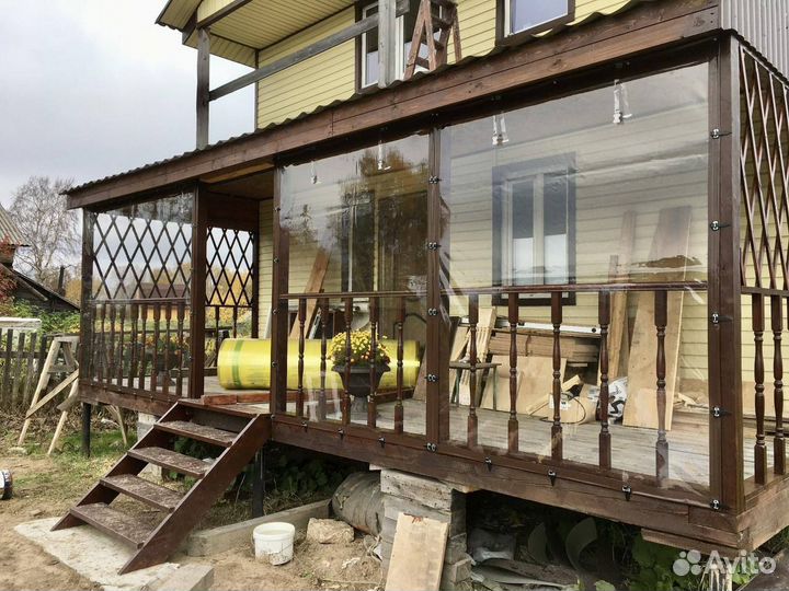 Мягкие окна для беседки