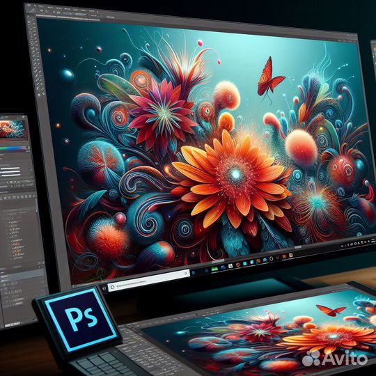 Adobe Photoshop + Adobe Lightroom + Нейросеть Fire