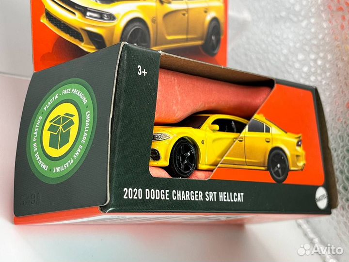 Matchbox Dodge Charger Srt Hellcat (Жёлтый)