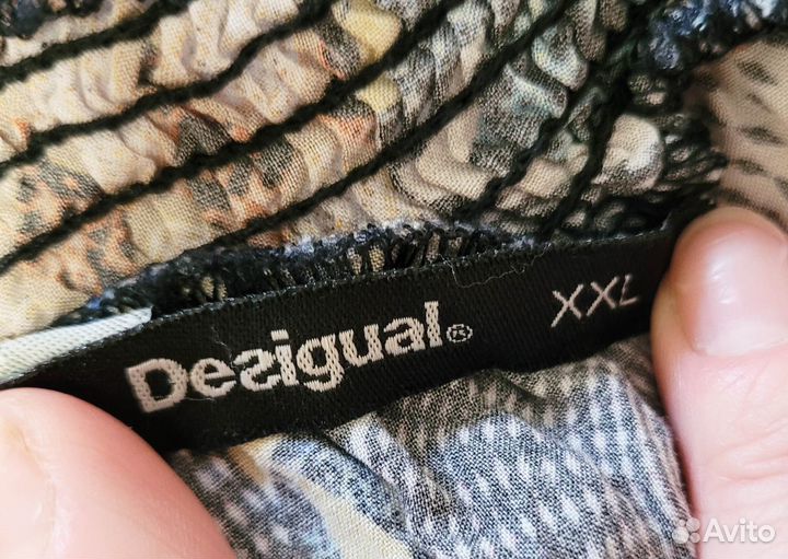 Блуза женская Desigual р.XXL с открытыми плечами