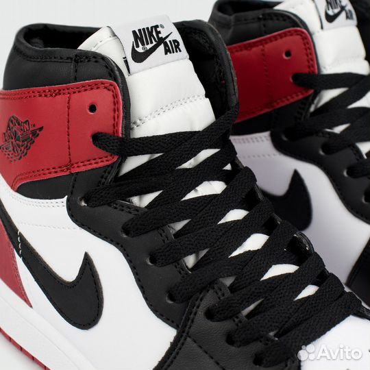 Кроссовки Nike Air Jordan 1 Black Toe with Fur