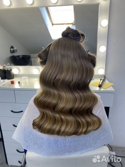 Волосы натуральные срез