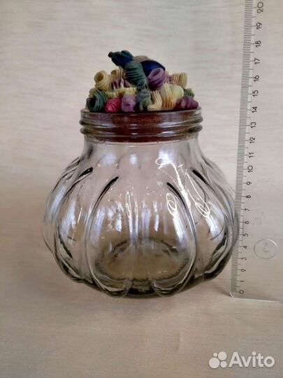 Стеклянная банка для сыпучих продуктов