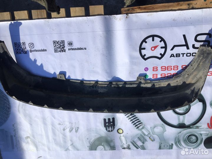 Накладка заднего бампера kia rio