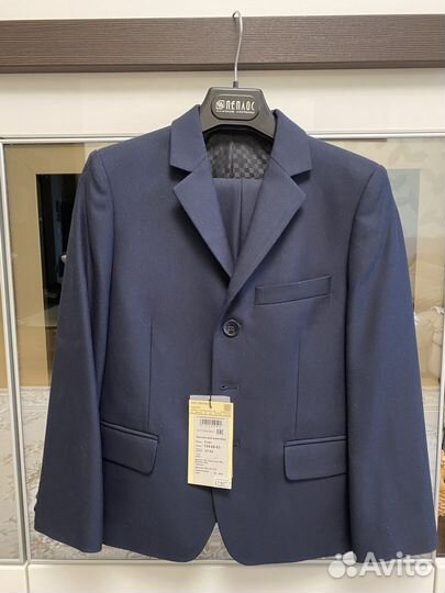 Школьный костюм для мальчика 134 синий