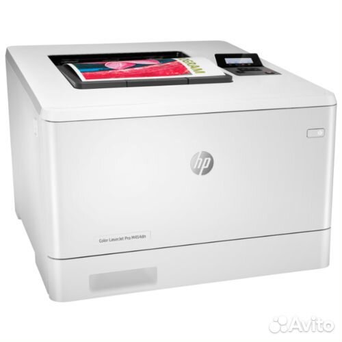 Принтер HP Color LaserJet Pro M454dn белый