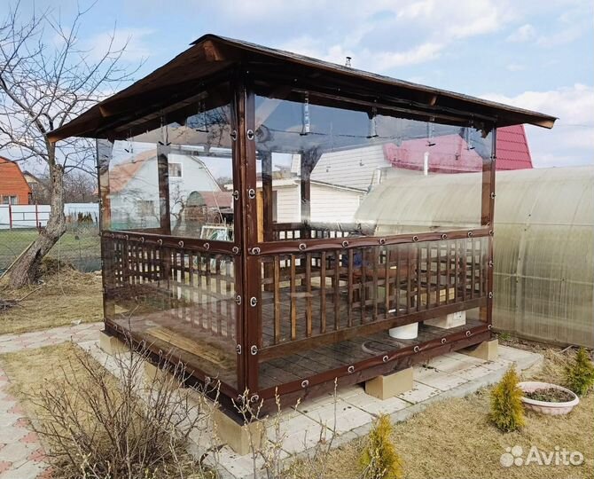 Мягкие окна для террас