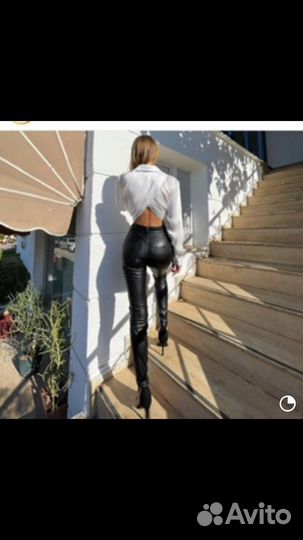 Брюки из эко кожи