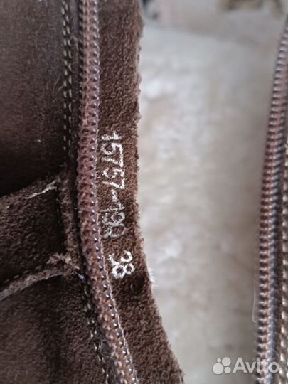 Зимние женские сапоги 38 натуральная замша