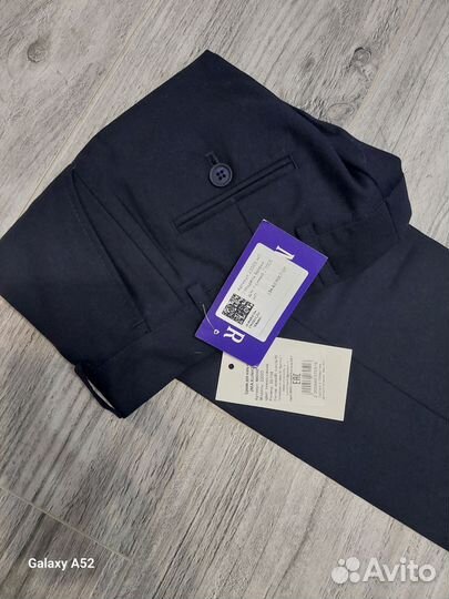 Брюки школьные синие 134