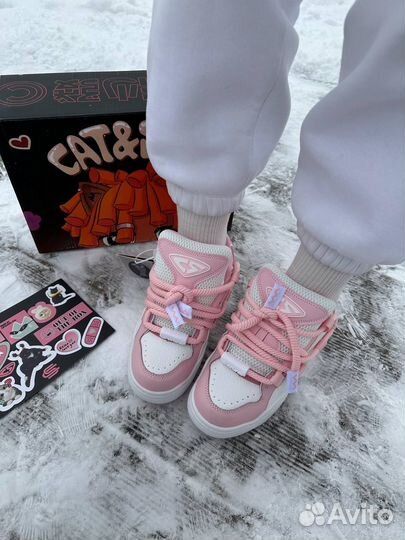 Кроссовки cat sofa розовые
