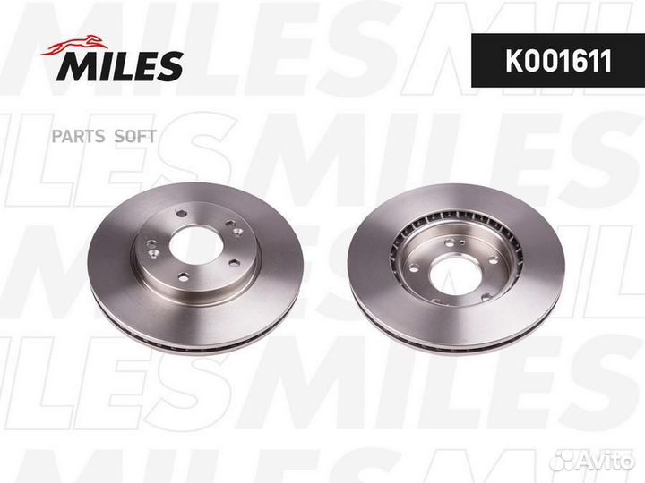 Miles K001611 Диск тормозной hyundai creta/i30 11