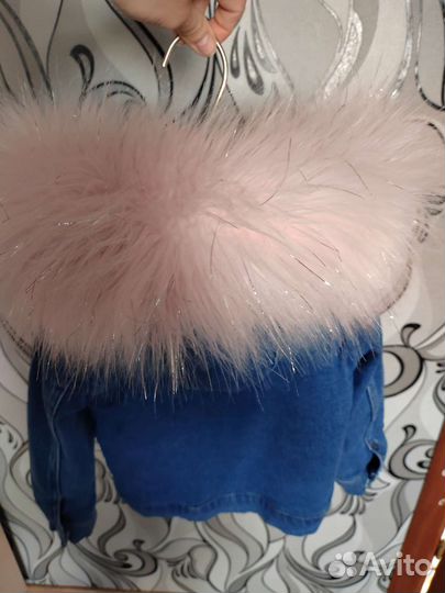 Куртка джинсовая на девочку 3-4 года