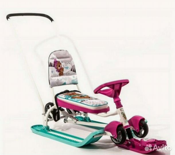 Детский снегокат с колесами
