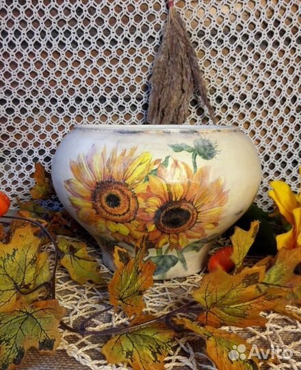 Чугунок декупаж