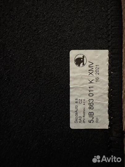 Комплект новых ковриков для Skoda rapid