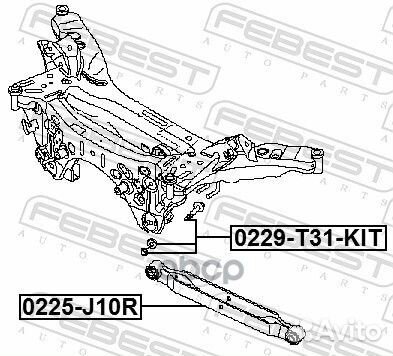 Болт с эксцентриком (ремкомплект) nissan qashqai