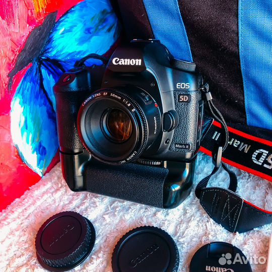 Canon 5D mark II объектив рюкзак батблок