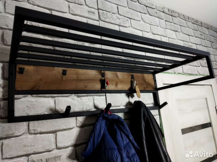 Вешалка для одежды loft, Лофт прихожая