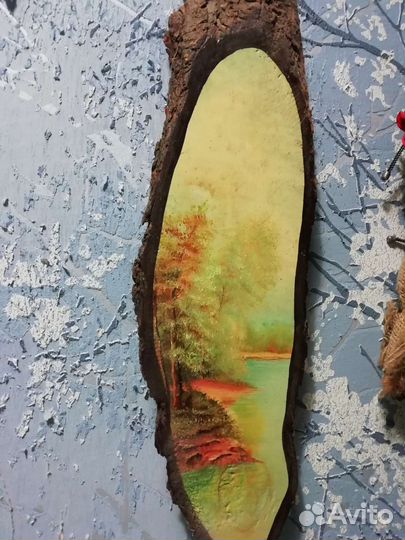 Картина на спиле дерева, и Панно, знак зодиака