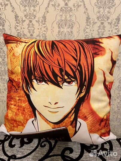 Тетрадь смерти Лайт и Эл подушка