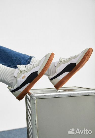 Кроссовки Puma Palermo Leather Suede Black White