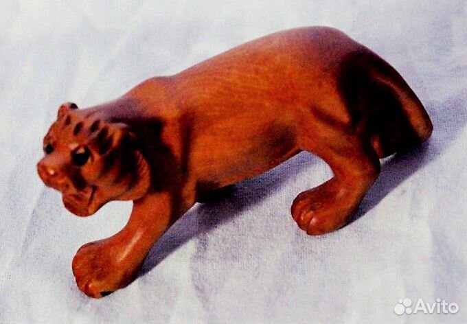 Статуэтка Тигр - Нэцкэ из Дерева Самшит ru144