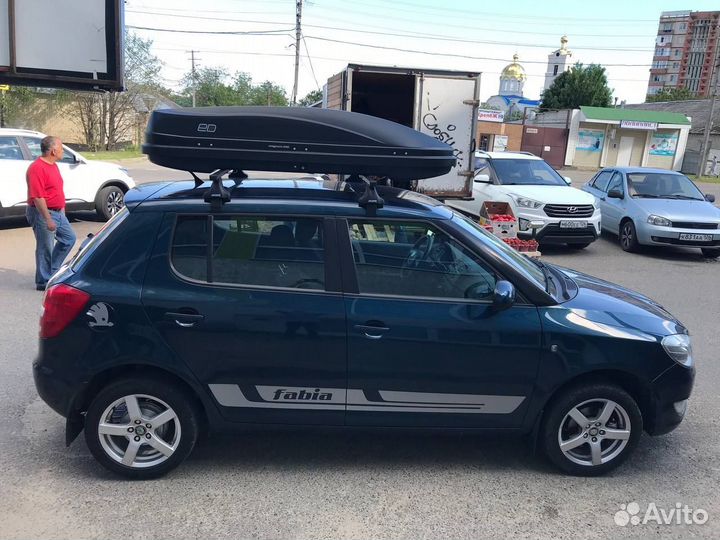 Автобокс на крышу Шкода Фабия