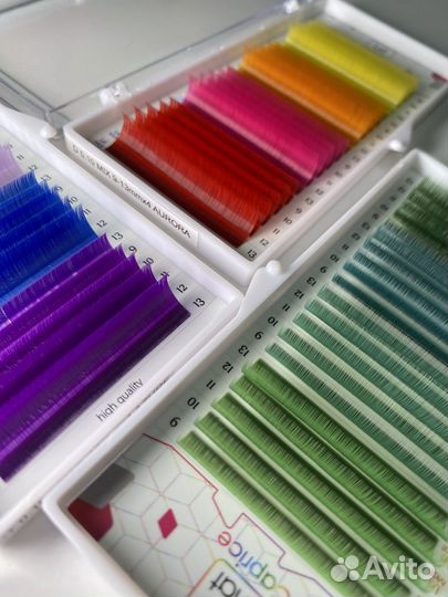 Цветные ресницы Для наращивания ресниц