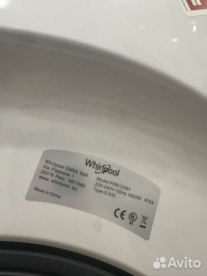 Стиральная машина whirlpool frr 12451