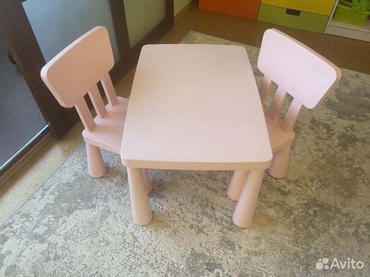 Детский стол со стульями IKEA (маммут)