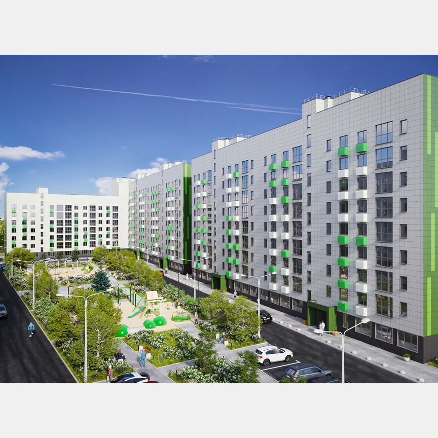 2-к. квартира, 60,4 м², 7/9 эт.