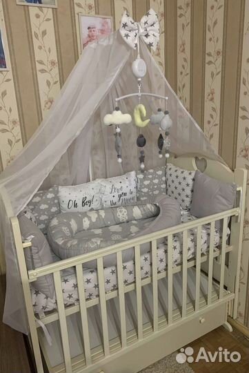 Бортики в кроватку бу