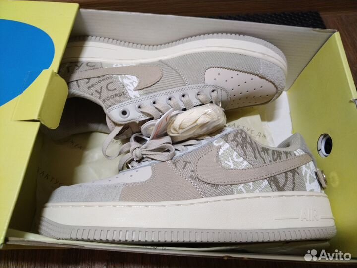 Кроссовки Nike air force 1 Travis Scott & Cactus