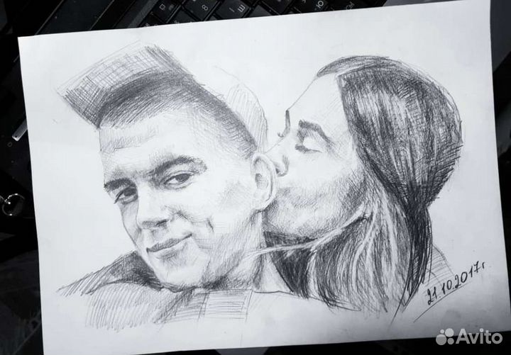 Портрет по фото / художник