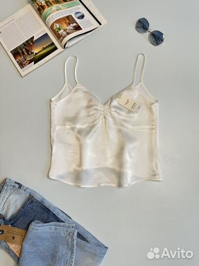 Атласный топ-комбинация от Mango 100 вискоза