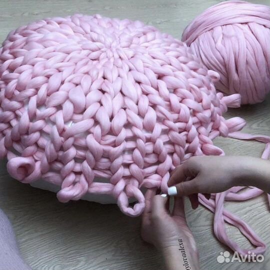 Пряжа толстая. Меринос. Для пледов