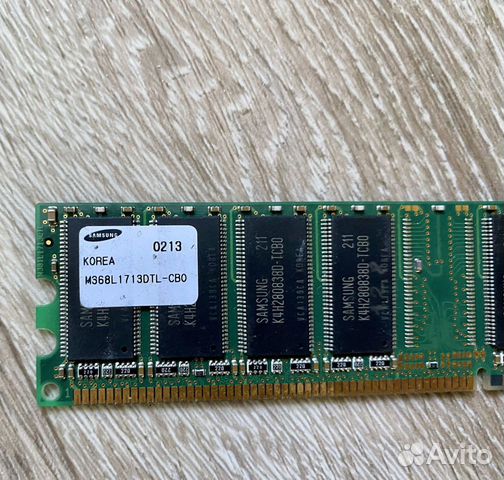 Оперативная память Samsung 128 мб DDR 266 мгц (M36