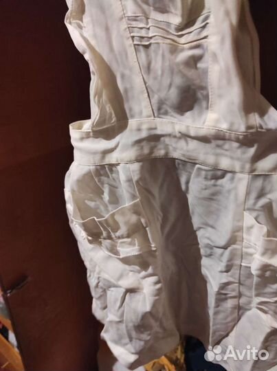 Белый школьный фартук