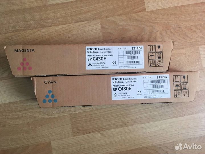 Картриджи SP C430E Cyan, Magenta