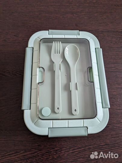 Ланч бокс 1500мл с ложкой и вилкой