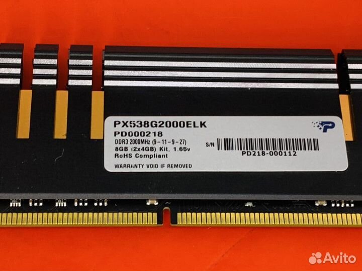 Озу DDR3 Patriot Viper Xtreme 4Gb 2000MHz (арт 2)