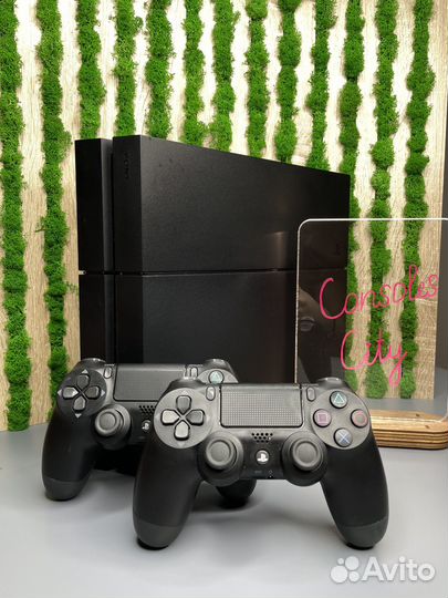 Sony PS4 fat 2 геймпада + много игр